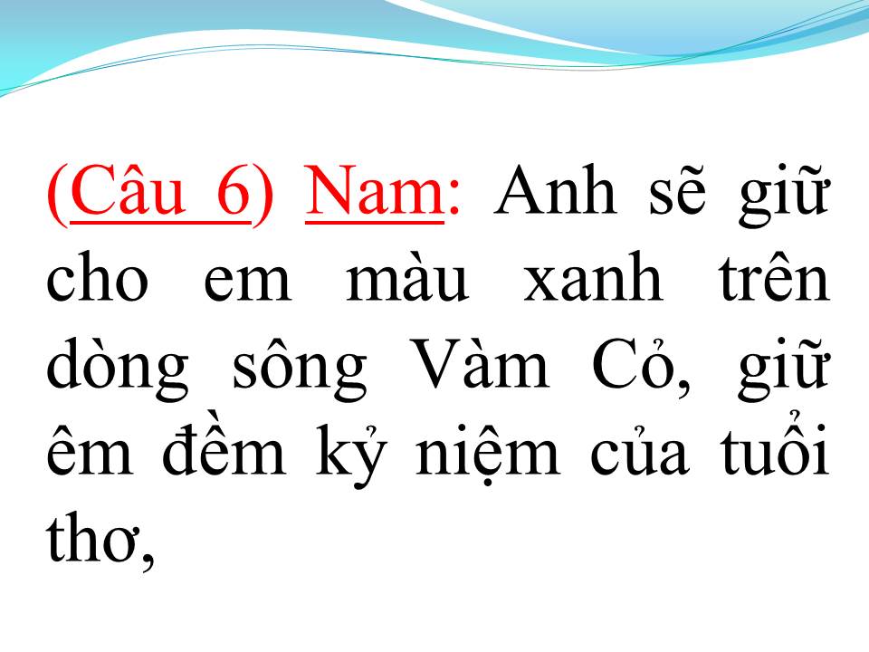 Lời bài hát DÒNG SÔNG QUÊ EM (TÂN CỔ)