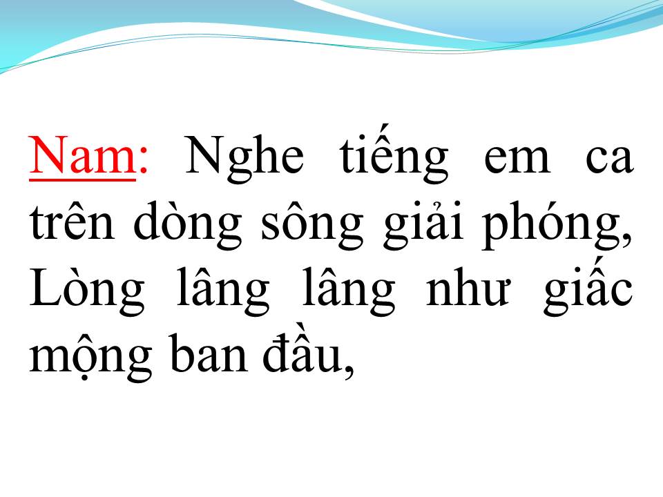 Lời bài hát DÒNG SÔNG QUÊ EM (TÂN CỔ)