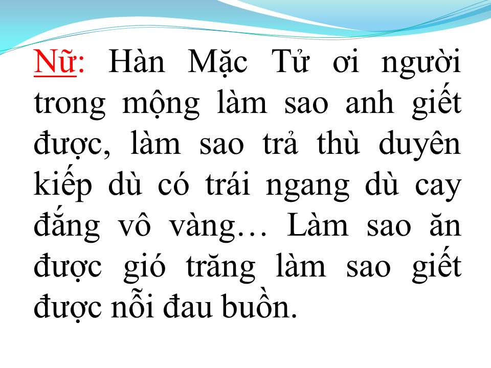 Lời bài hát HÀN MẠC TỬ (TÂN CỔ)