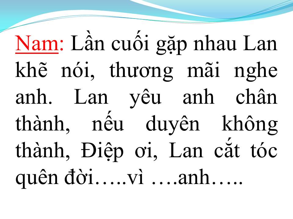 Lời bài hát CHUYỆN TÌNH LAN VÀ ĐIỆP 1 (TÂN CỔ)