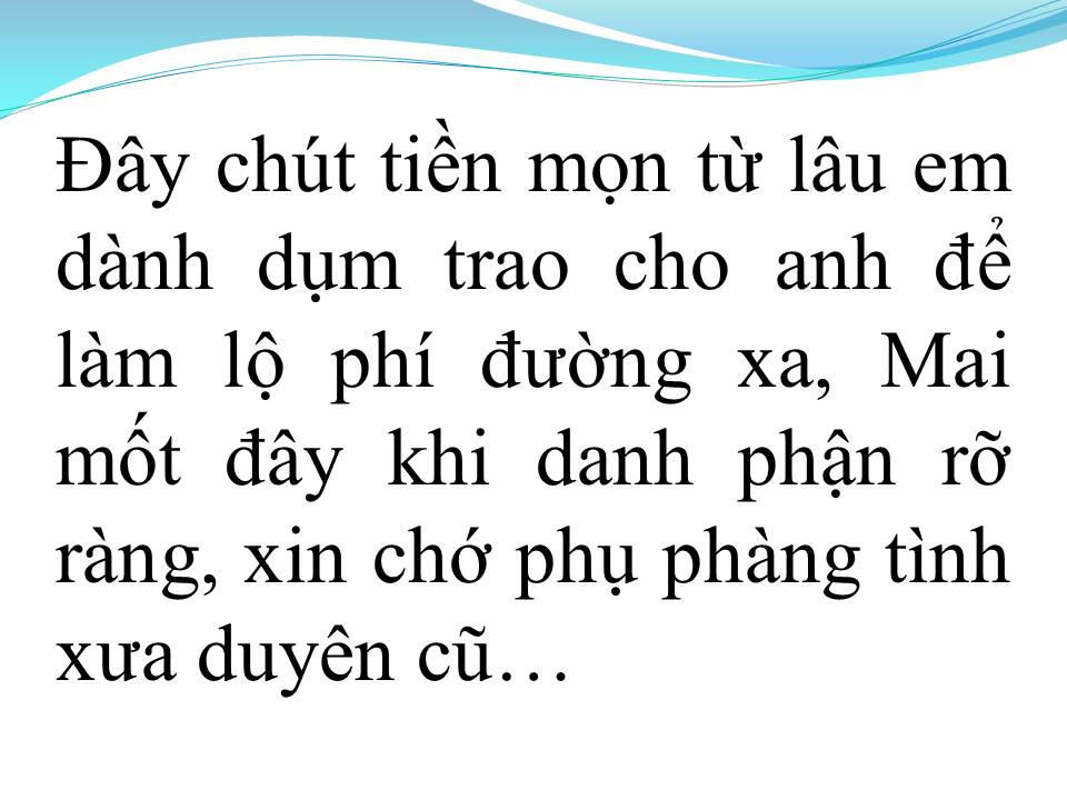 Lời bài hát CHUYỆN TÌNH LAN VÀ ĐIỆP 1 (TÂN CỔ)