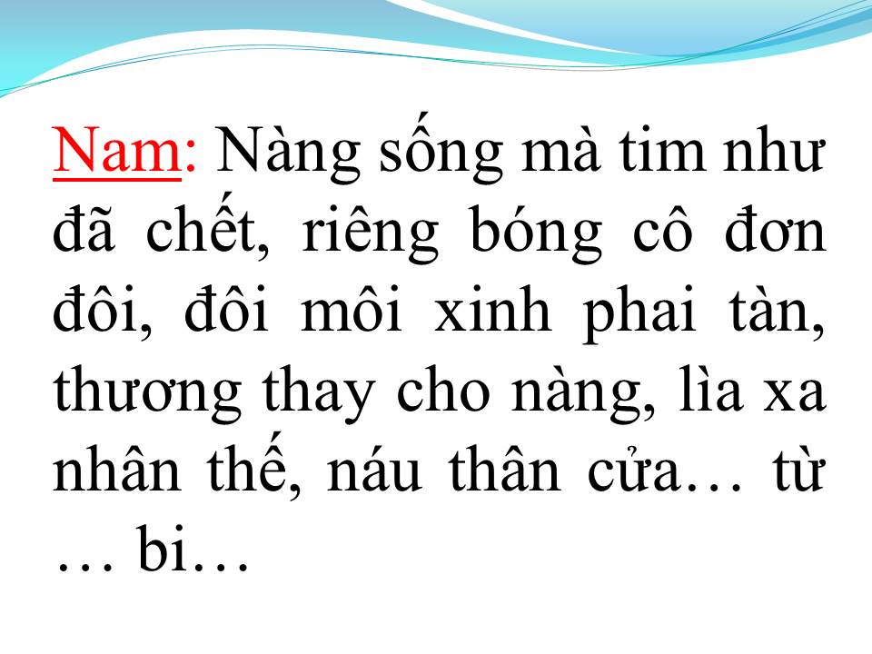 Lời bài hát CHUYỆN TÌNH LAN VÀ ĐIỆP 1 (TÂN CỔ)