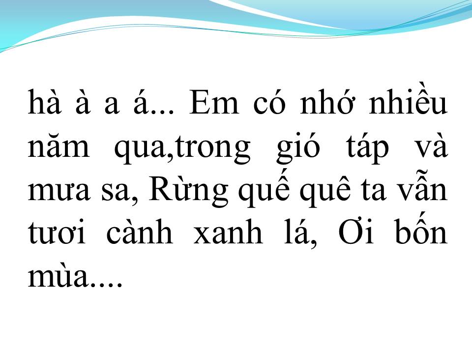 Lời bài hát HƯƠNG QUẾ TRÀ BỒNG