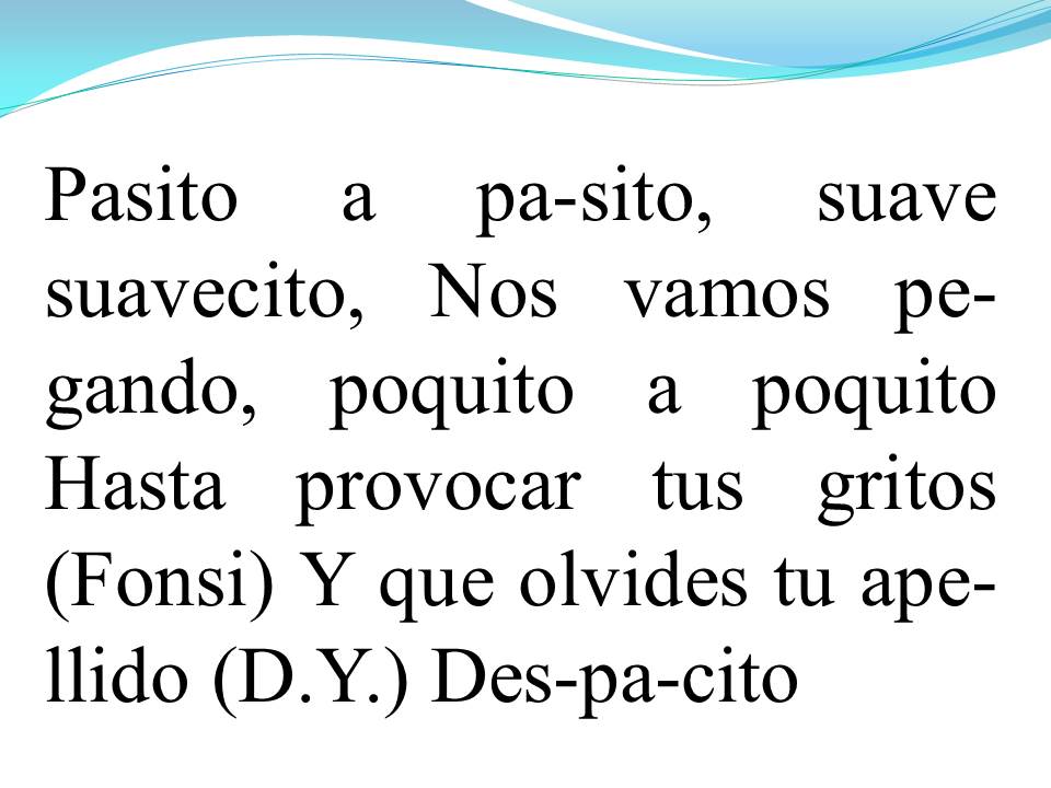 Lời bài hát DESPACITO