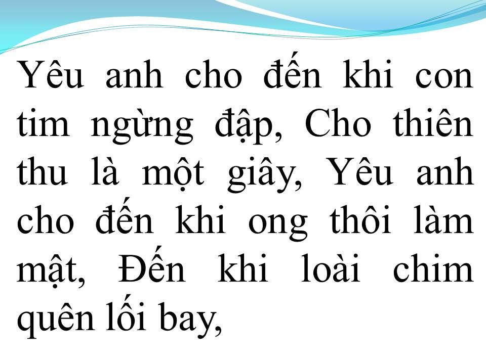 Lời bài hát YÊU EM DÀI LÂU