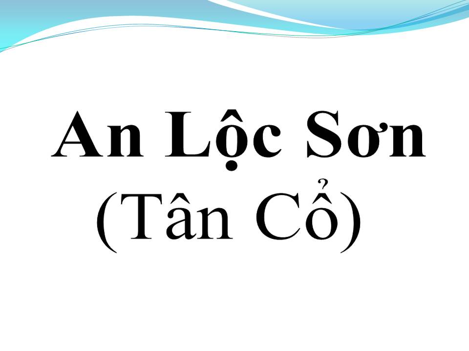 Lời bài hát AN LỘC SƠN (TÂN CỔ)