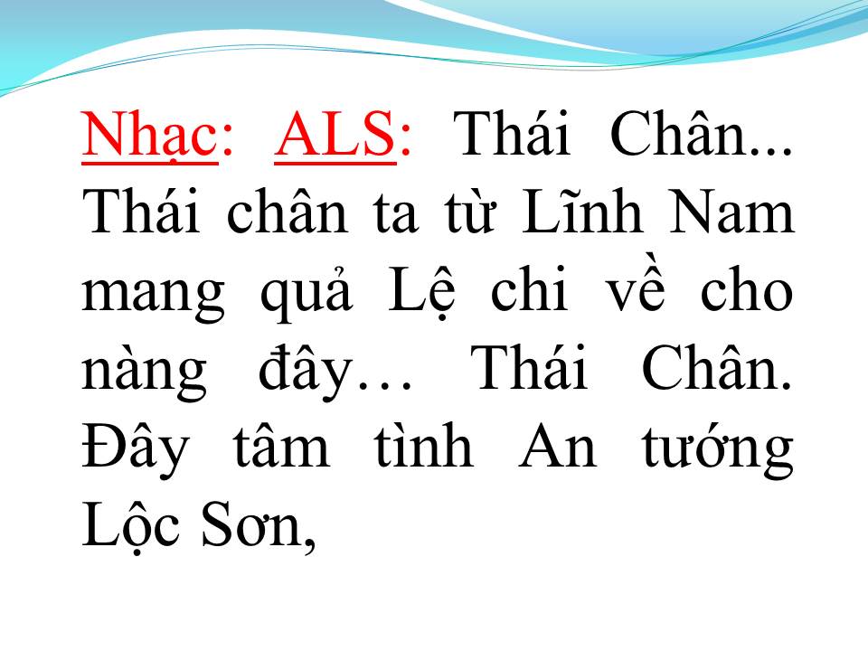 Lời bài hát AN LỘC SƠN (TÂN CỔ)