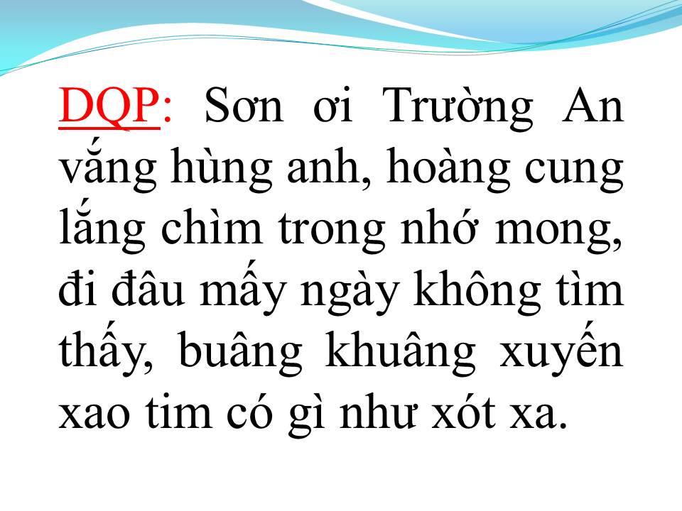 Lời bài hát AN LỘC SƠN (TÂN CỔ)