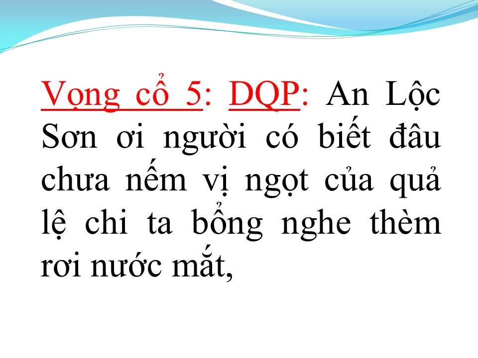 Lời bài hát AN LỘC SƠN (TÂN CỔ)