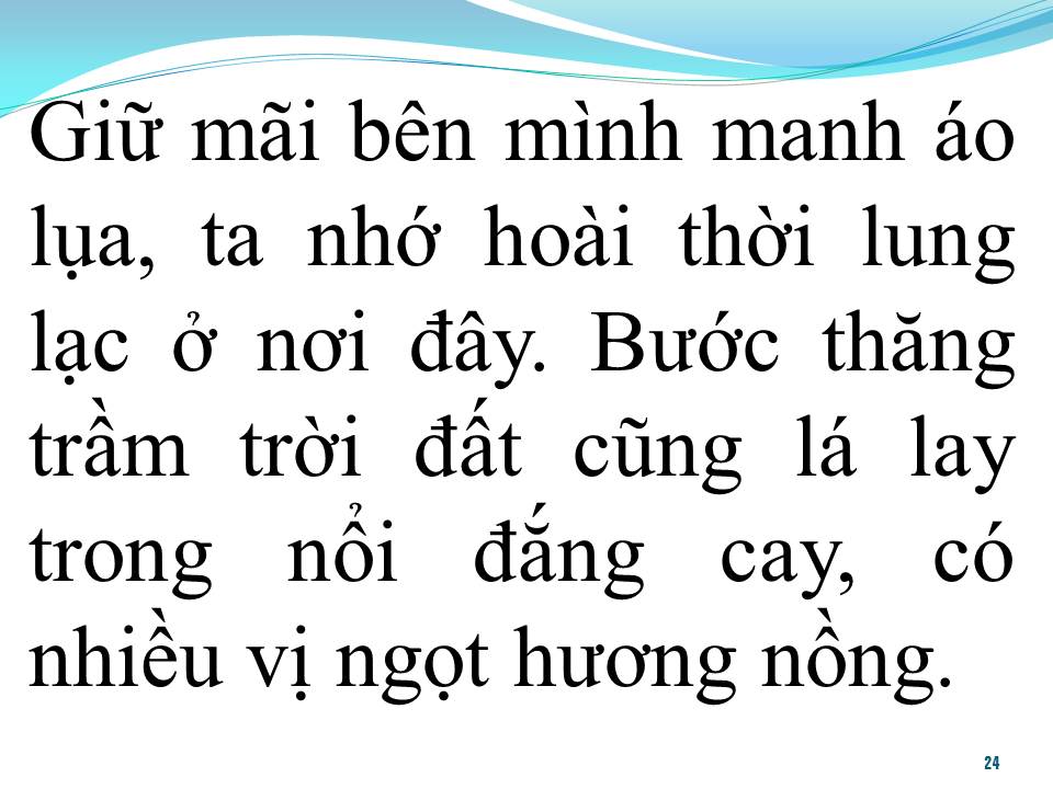 Lời bài hát BÊN CẦU DỆT LỤA 1