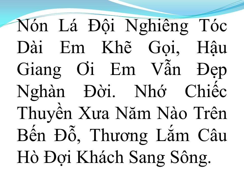 Lời bài hát CHIẾC ÁO BÀ BA (TÂN CỔ)