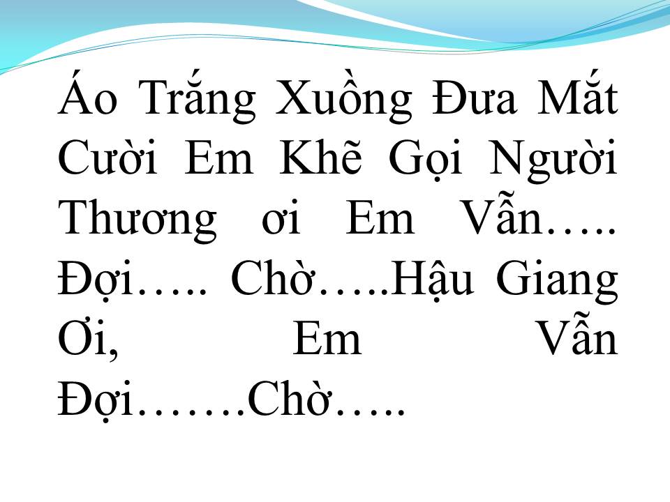 Lời bài hát CHIẾC ÁO BÀ BA (TÂN CỔ)