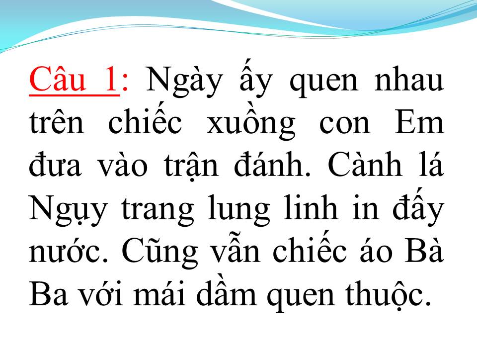 Lời bài hát CHIẾC ÁO BÀ BA (TÂN CỔ)