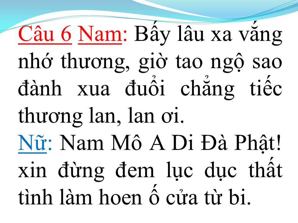 Lời bài hát CHUYỆN TÌNH LAN VÀ ĐIỆP 2 (TÂN CỔ)