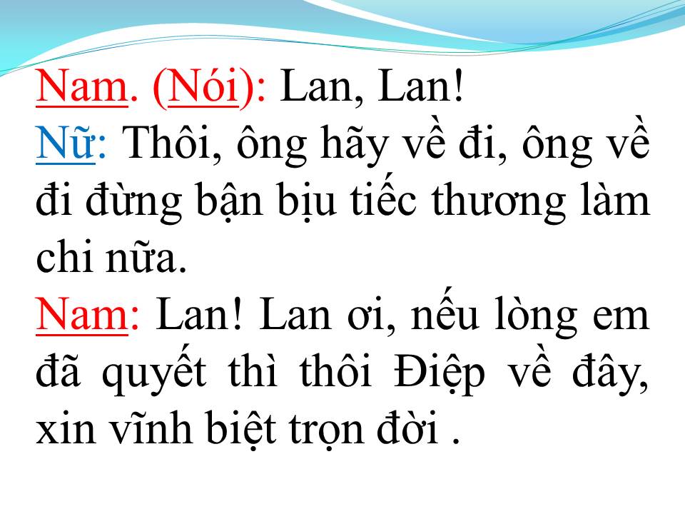 Lời bài hát CHUYỆN TÌNH LAN VÀ ĐIỆP 2 (TÂN CỔ)
