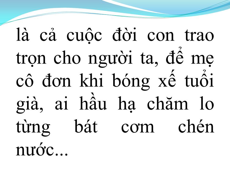 Lời bài hát CON GÁI CỦA MẸ (TÂN CỔ)
