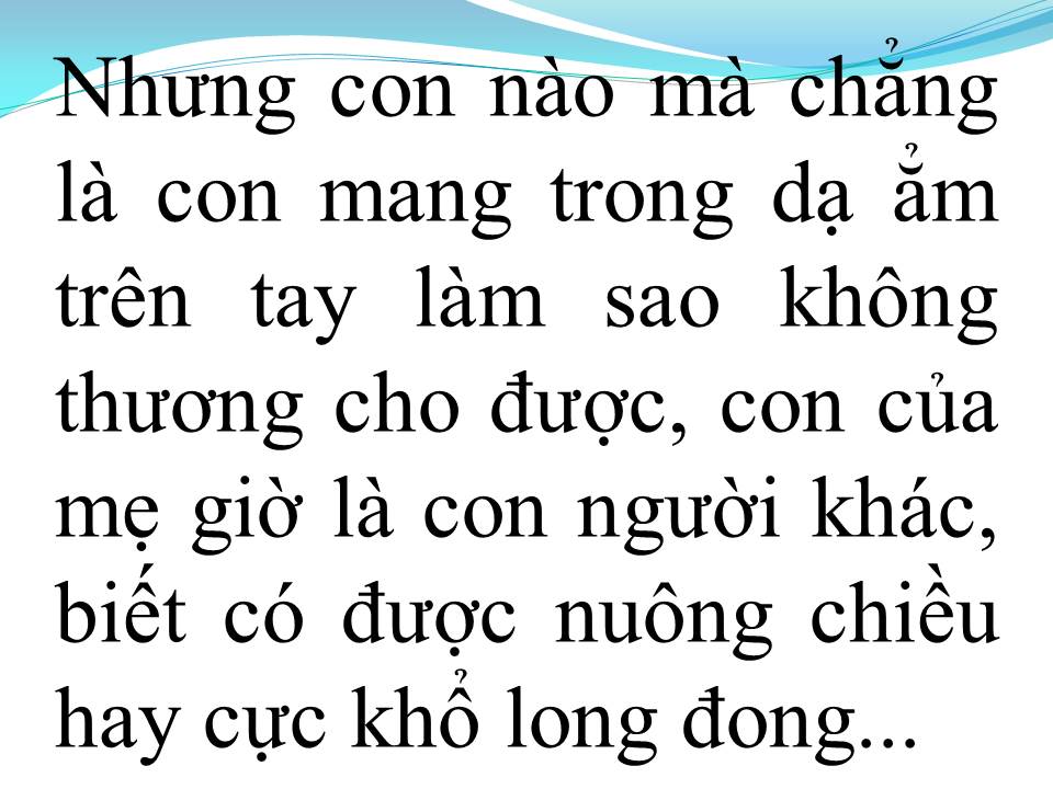 Lời bài hát CON GÁI CỦA MẸ (TÂN CỔ)