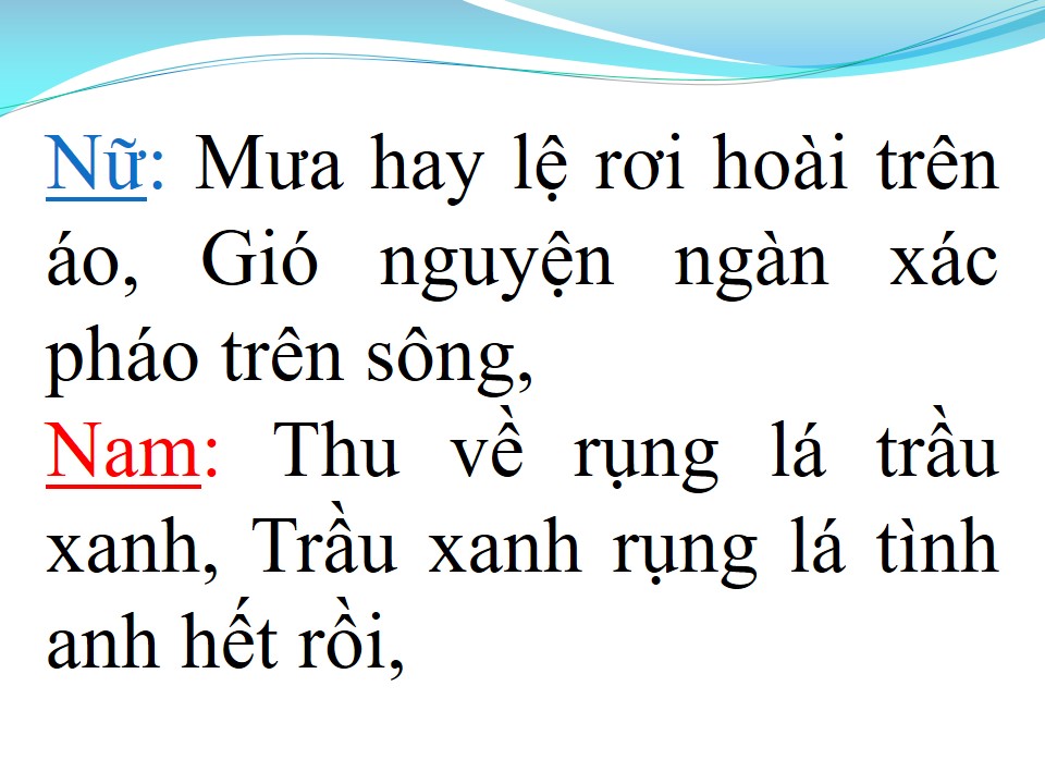 Lời bài hát LÁ TRẦU XANH (TÂN CỔ)