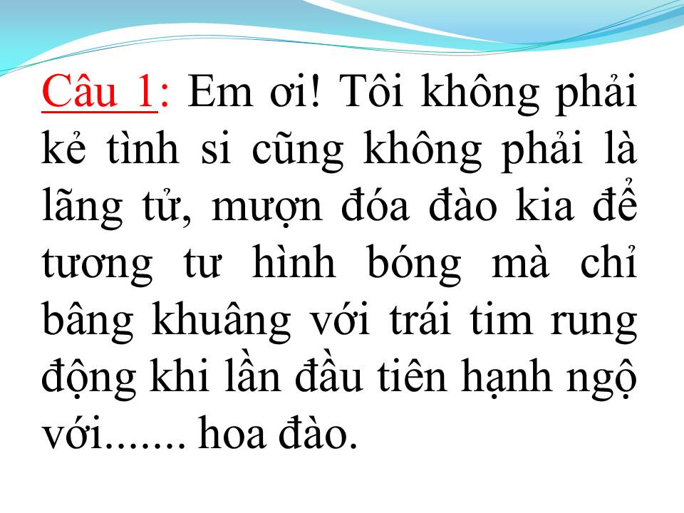 Lời bài hát MÙA HOA ĐÀO (TÂN CỔ)
