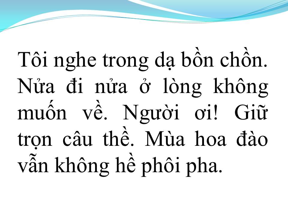 Lời bài hát MÙA HOA ĐÀO (TÂN CỔ)