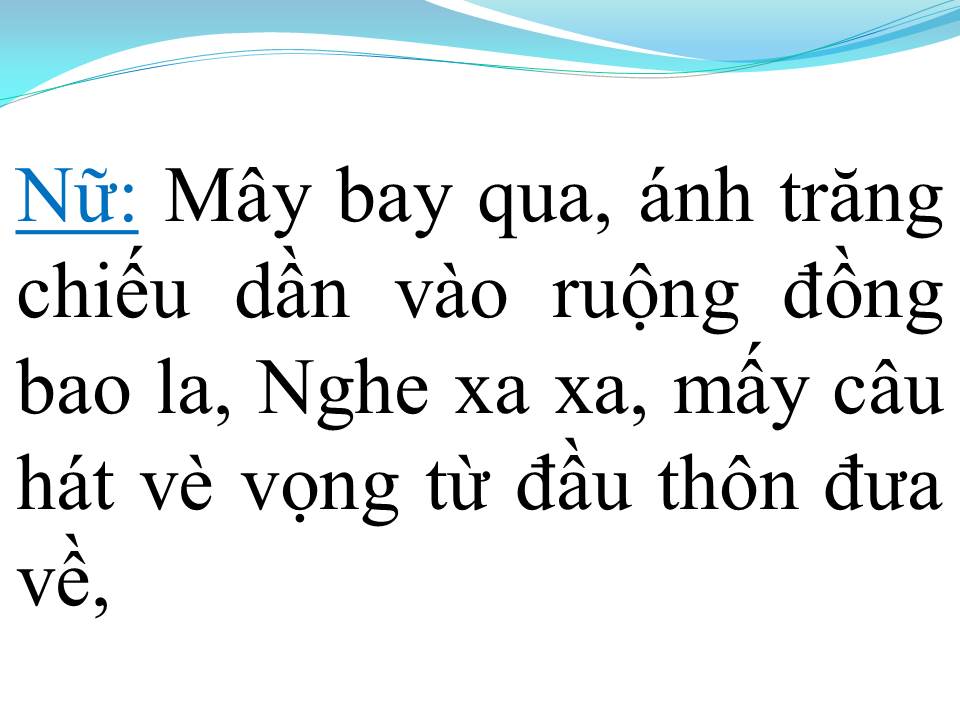 Lời bài hát TÌNH LÚA DUYÊN TRĂNG (SONG CA)