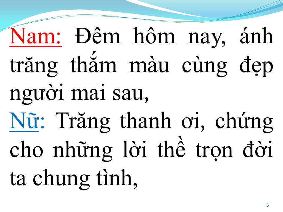 Lời bài hát TÌNH LÚA DUYÊN TRĂNG (SONG CA)