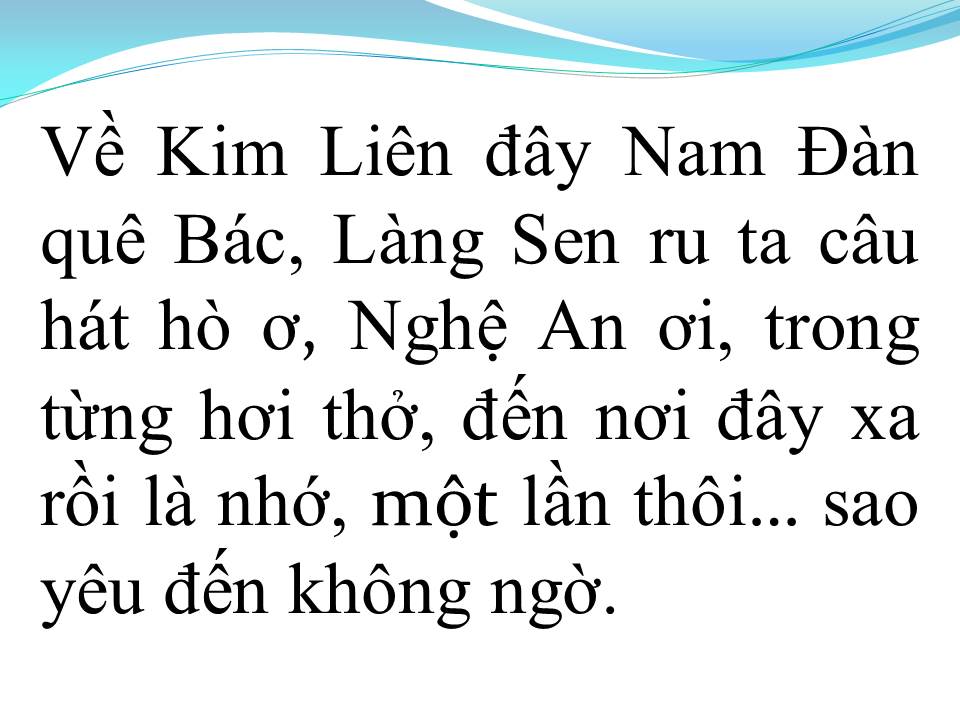 Lời bài hát VÒNG QUANH XỨ NGHỆ