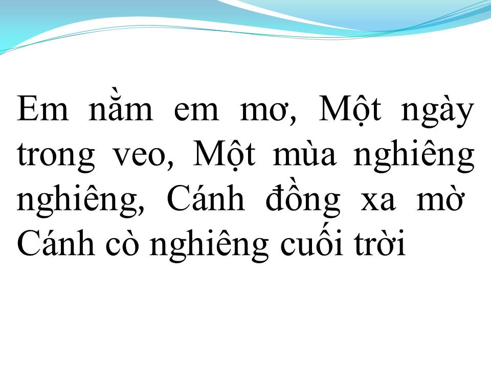 Lời bài hát GIẤC MƠ TRƯA