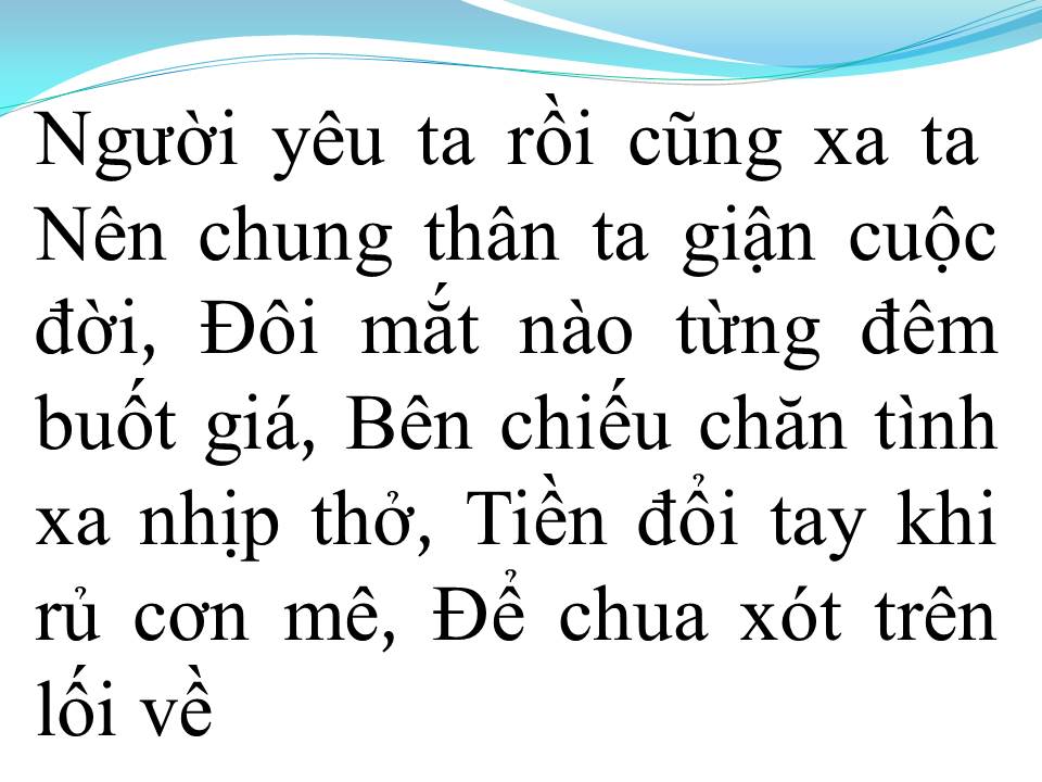 Lời bài hát THÓI ĐỜI