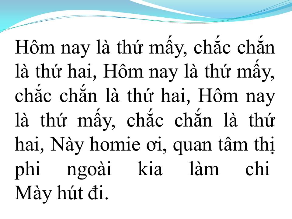 Lời bài hát QUĂNG TAO CÁI BOONG