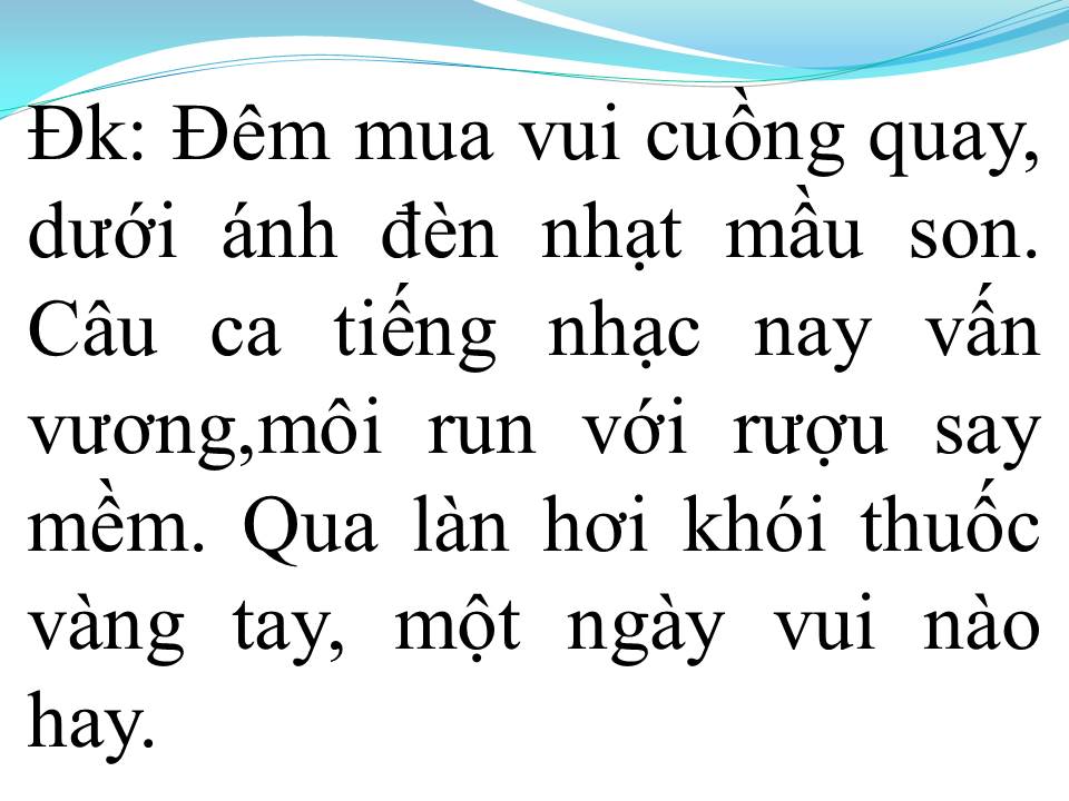Lời bài hát THỊ TRẤN VỀ ĐÊM