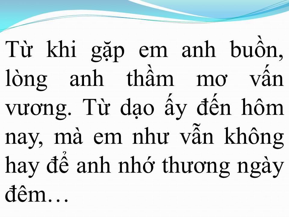 Lời bài hát TƯƠNG TƯ NÀNG CA SĨ
