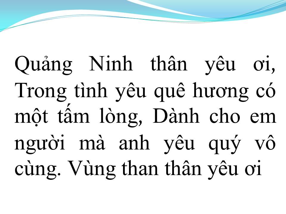 Lời bài hát TÌNH CA NGƯỜI THỢ MỎ