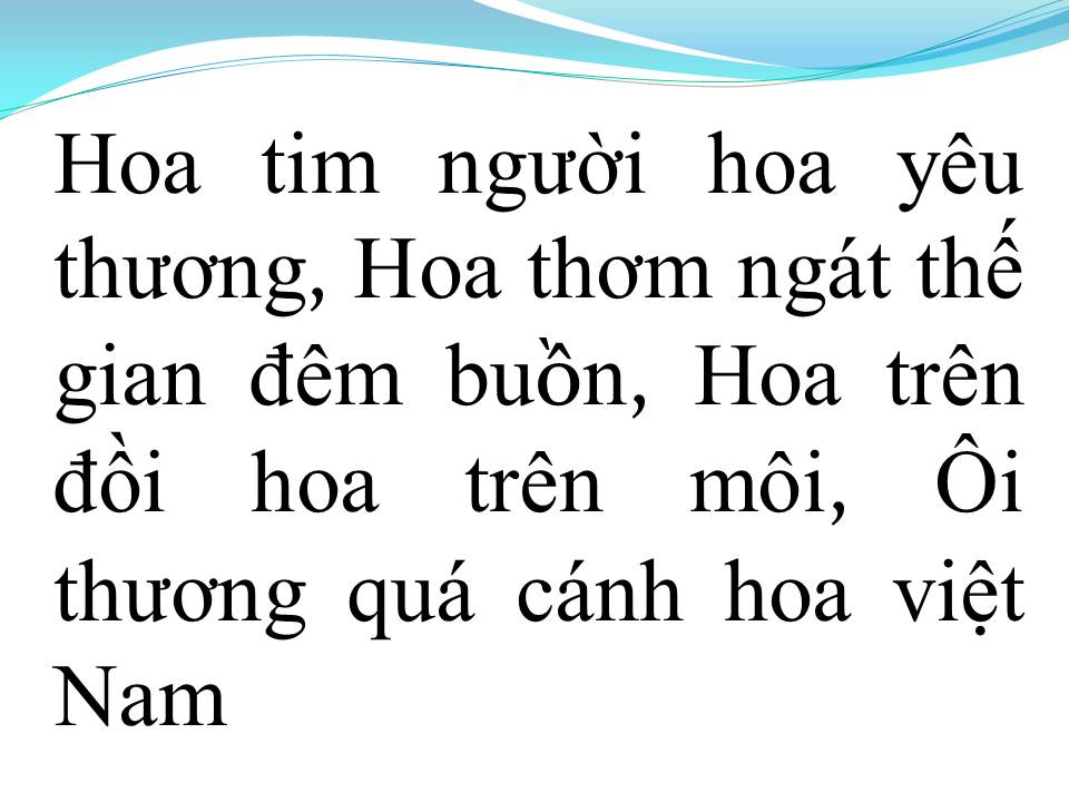 Lời bài hát THƯƠNG QUÁ VIỆT NAM