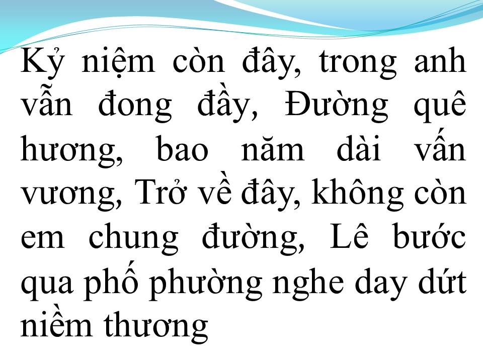Lời bài hát PHỐ CŨ NGƯỜI XƯA