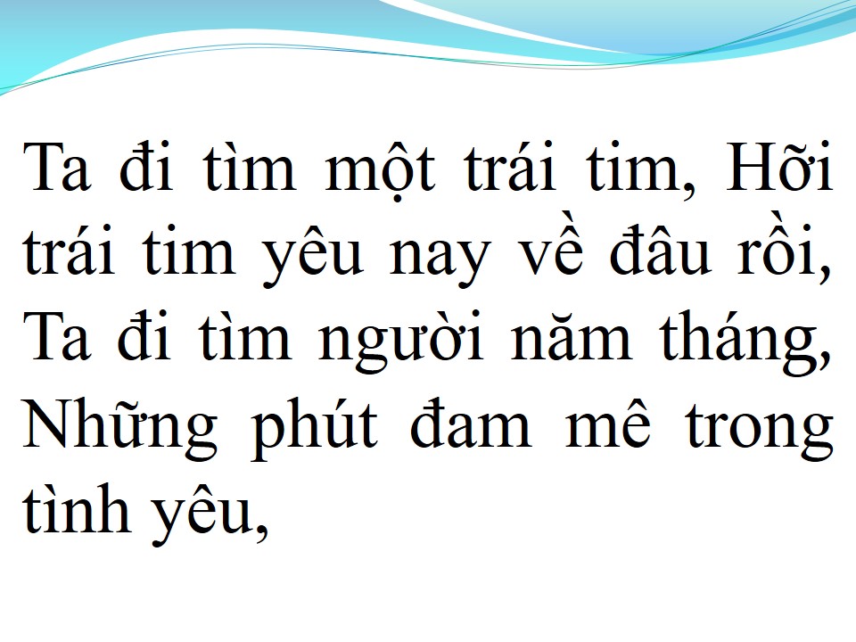 Lời bài hát TRÁI TIM TÌNH SI