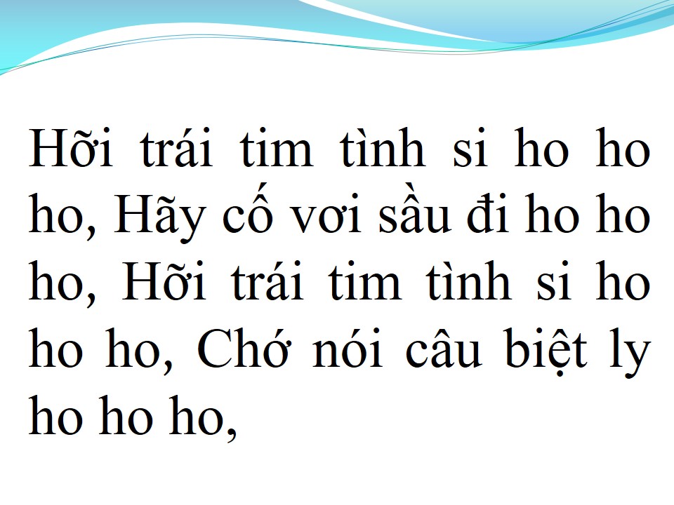 Lời bài hát TRÁI TIM TÌNH SI