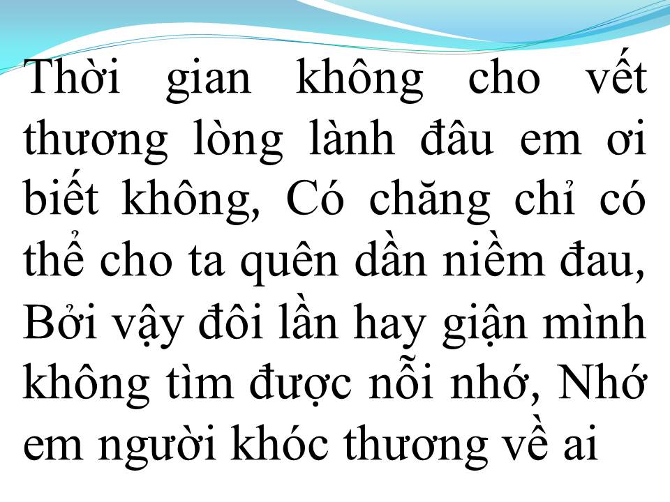 Lời bài hát ANH NHỚ EM NGƯỜI YÊU CŨ