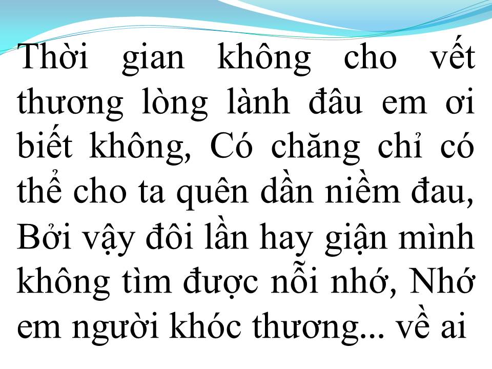 Lời bài hát ANH NHỚ EM NGƯỜI YÊU CŨ