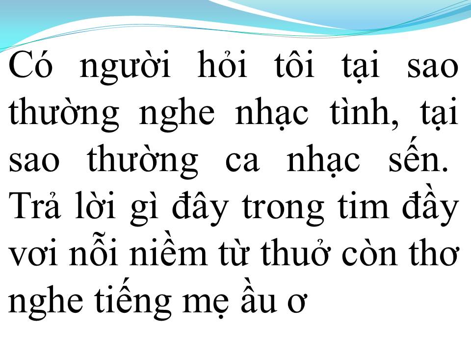 Lời bài hát SẾN