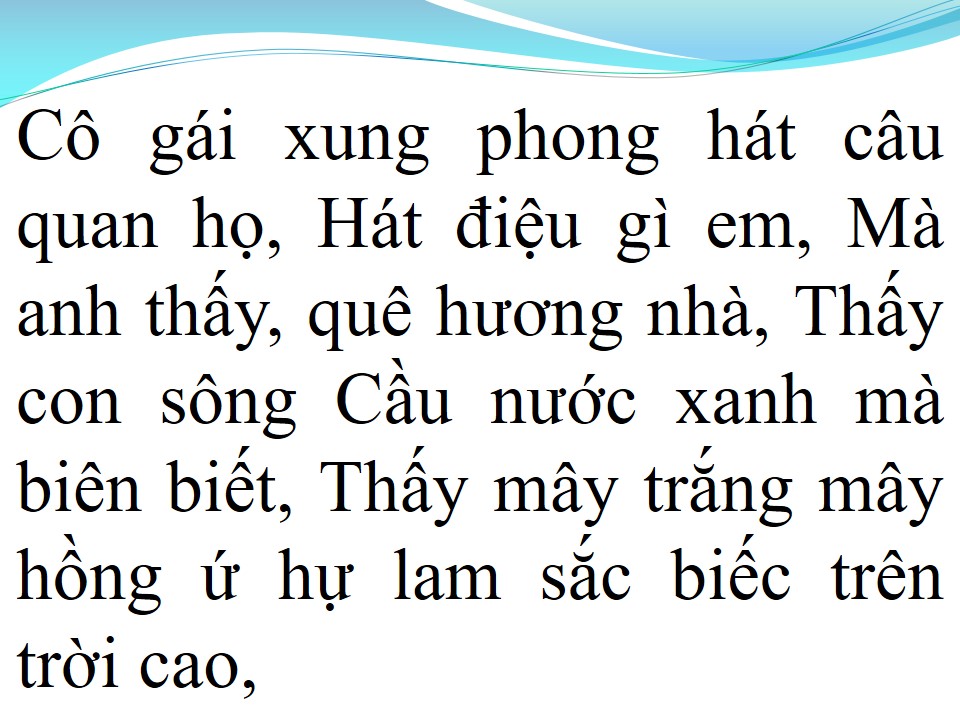 Lời bài hát TRÊN NHỮNG TUYẾN ĐƯỜNG QUAN HỌ