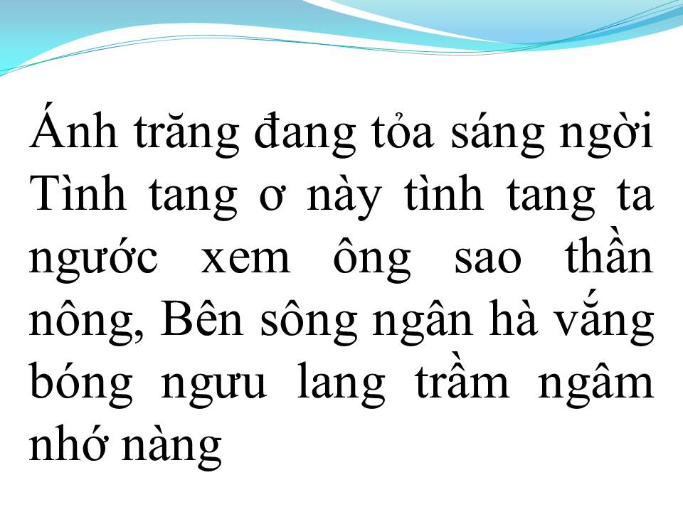 Lời bài hát TRĂNG VỀ THÔN DÃ