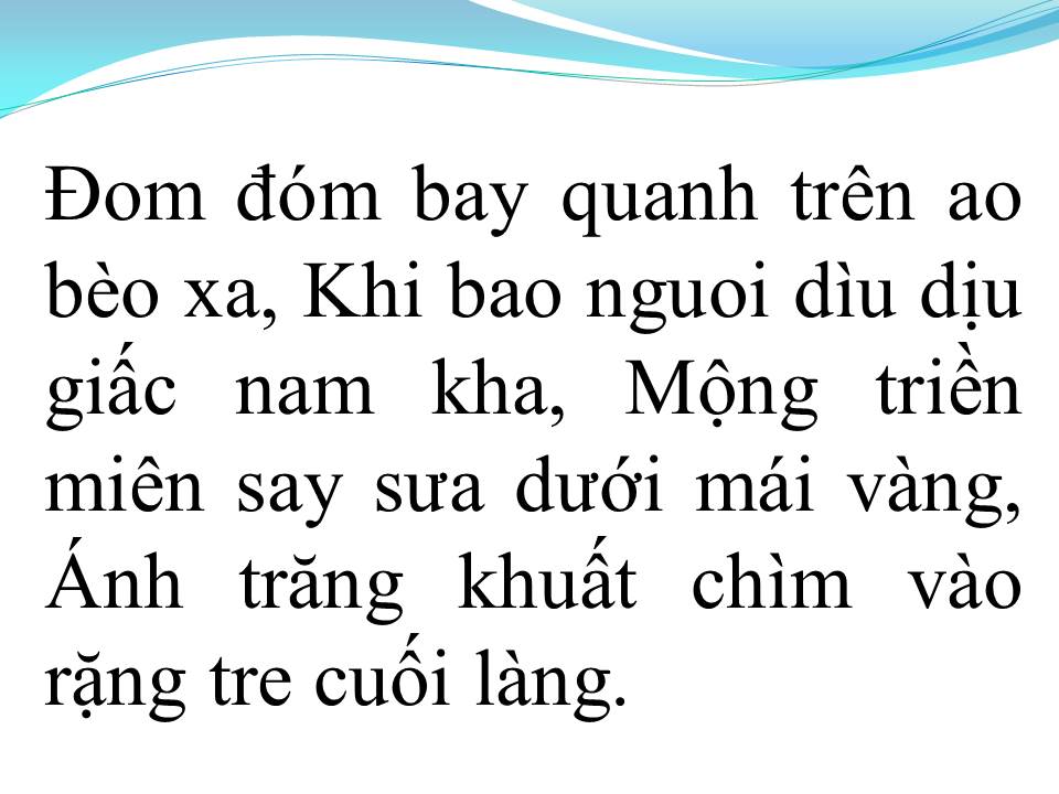 Lời bài hát TRĂNG VỀ THÔN DÃ