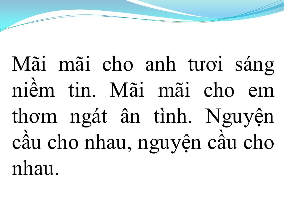 Lời bài hát NGUYỆN CẦU CHO NHAU