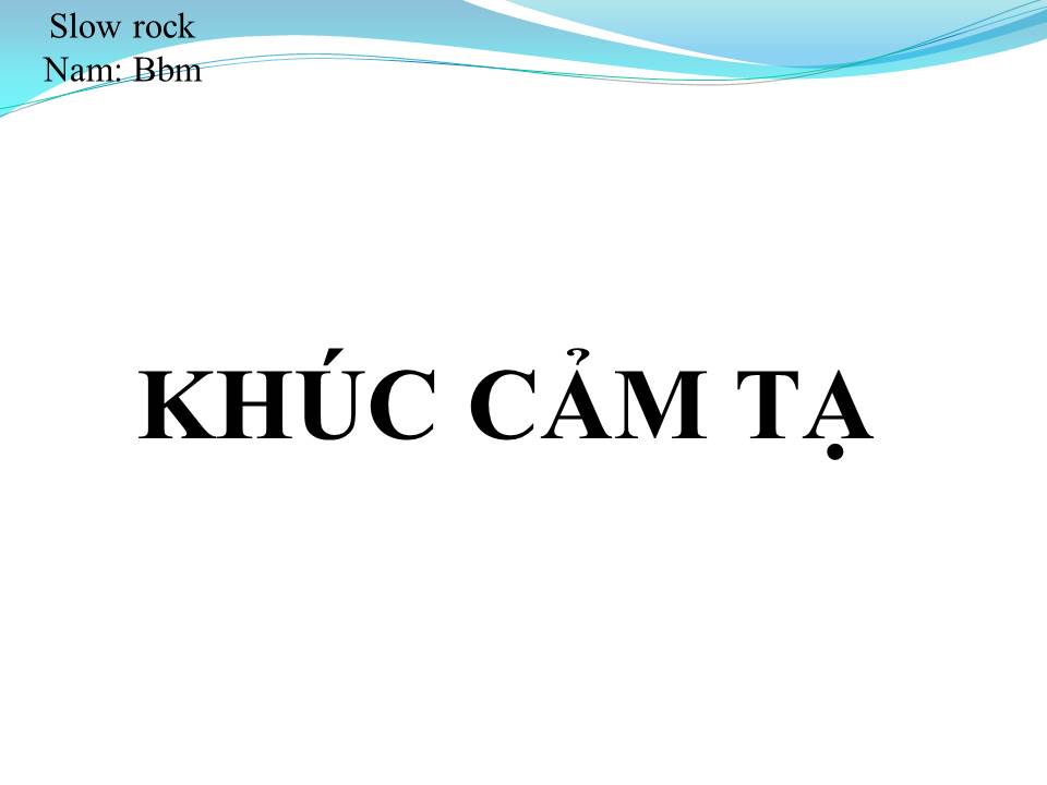 Lời bài hát KHÚC CẢM TẠ