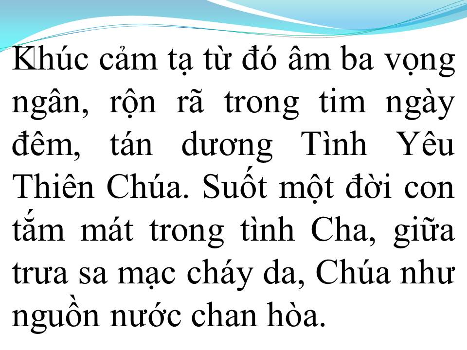 Lời bài hát KHÚC CẢM TẠ