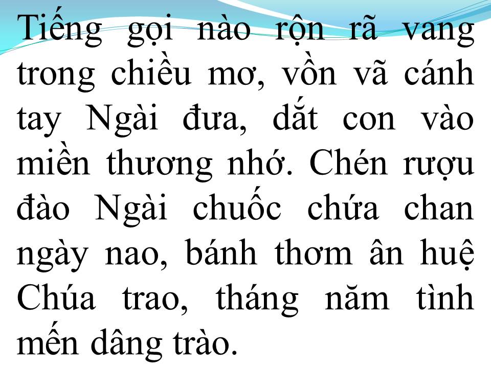 Lời bài hát KHÚC CẢM TẠ