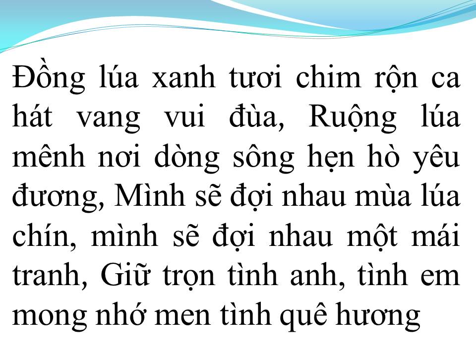 Lời bài hát HAI LÚA VỀ LÀNG 2