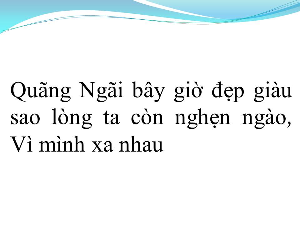 Lời bài hát QUẢNG NGÃI YÊU THƯƠNG