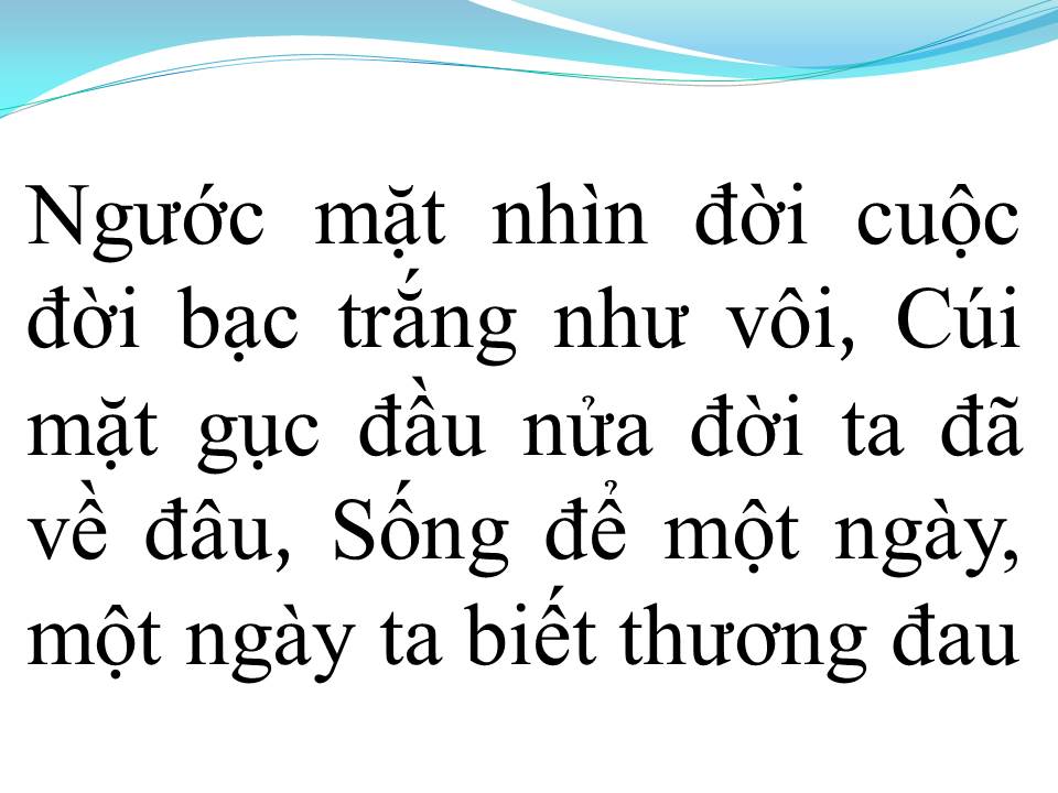 Lời bài hát SỐNG GIẢ